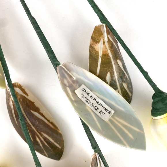 vintage 90s shell art rose bud stems - Picture 4 of 4